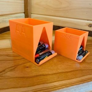 AA/AAA battery storage, custom made on a 3D printer.